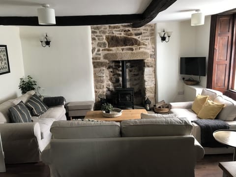Cottage | Living area | Fireplace