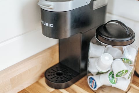 Single Serve Keurig is equipped with plenty of K-Cups for your trip