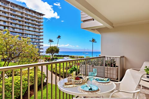 Sip your favorite beverage on your private balcony while soaking in breathtaking ocean views and watching the waves dance below.