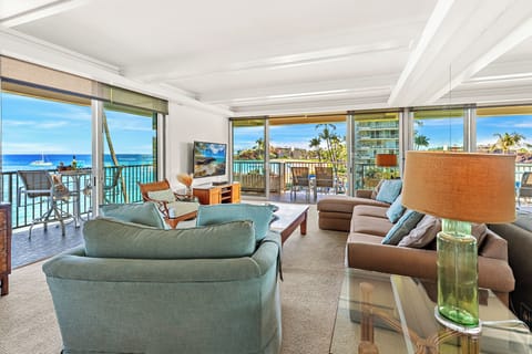 Seamless indoor-outdoor living at its finest. Relax in the inviting living area and step right out onto your private balcony. Where island breezes and stunning views await.