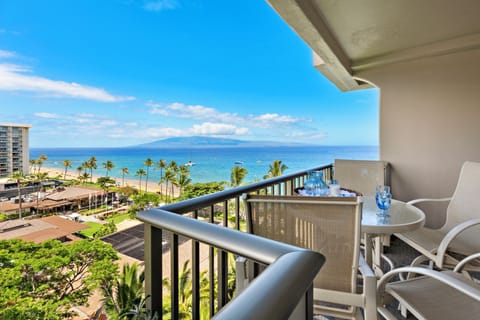 Your private lanai invites you to unwind in true island style, with sweeping ocean views, gentle tropical breezes, and a peaceful resort atmosphere all around. Sip your morning coffee as the sun rises over the water or relax with a sunset drink.