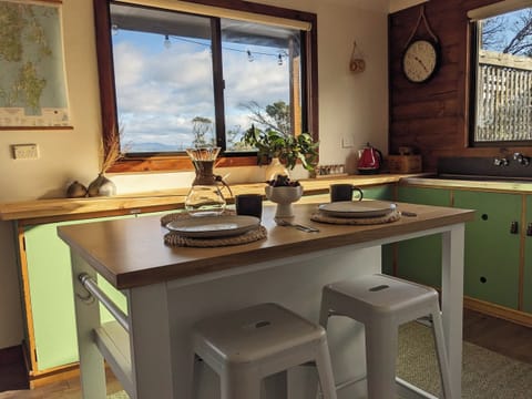 Enjoy breakfast with a view across the water