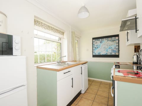 Fridge, dishwasher, electric kettle, toaster