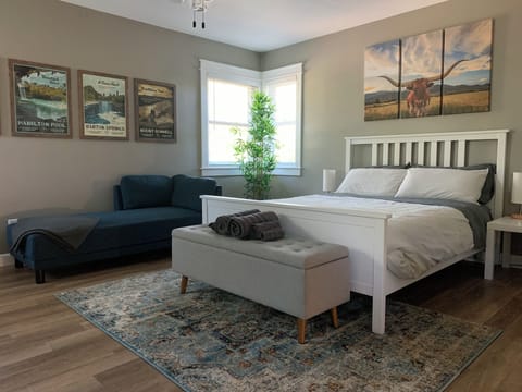 Large corner windows allow natural light to fill every inch of the guest house!