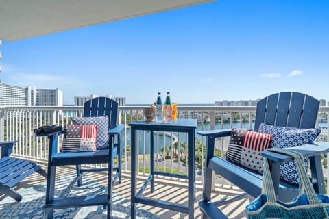 Terrace at Pelican Beach 902 - Just Beachy balcony
