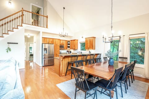 Hallway leads to master bedroom, another king bedroom, and hall bath.
