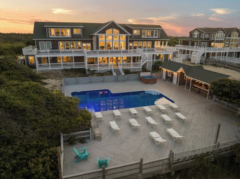 Sunset at Hemingway & Mark Twain — Golden Hour on the Outer Banks | Event-Ready Estate | Corolla 4x4, OBX