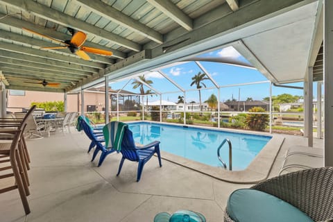 Villa Florence has a large electric-heated pool