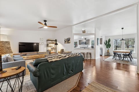 Living, dining, and kitchen