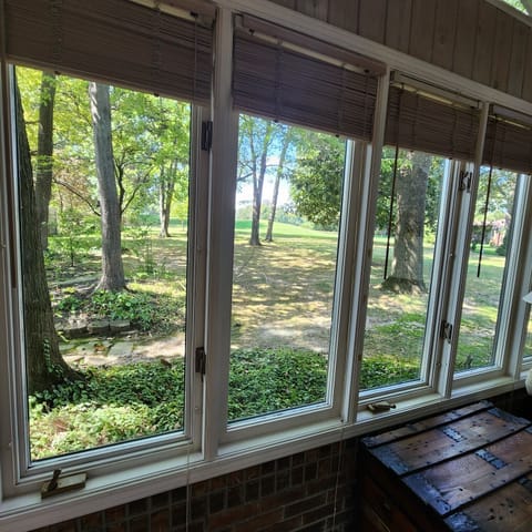 You will love the view of the back yard , and a glance at the 10th on the golf