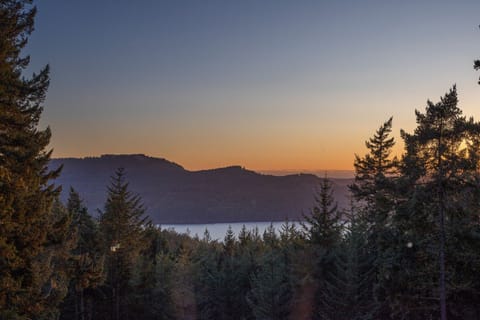 View from the deck. Don't miss the sunset!