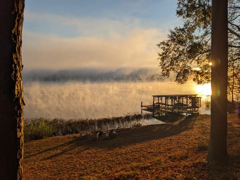 Rise with the sun and enjoy a hot cup of coffee!