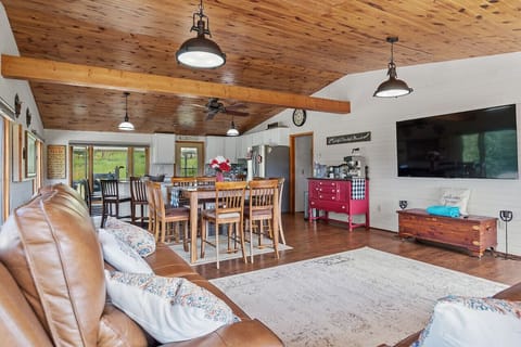 .... this splendid living room seamlessly connects to other areas of the house, ensuring a harmonious flow throughout your stay.