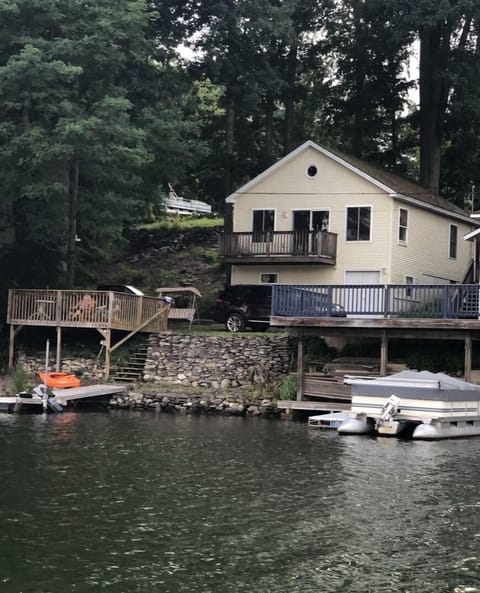 View of the house from the lake.