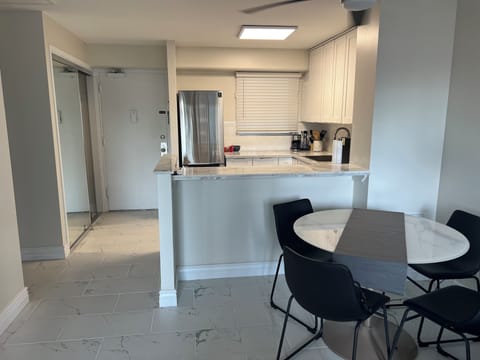 Dining Table and Kitchen from Living Room