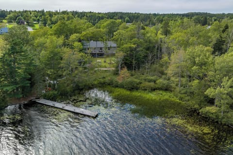 Arial shot of house on Seal Cove
