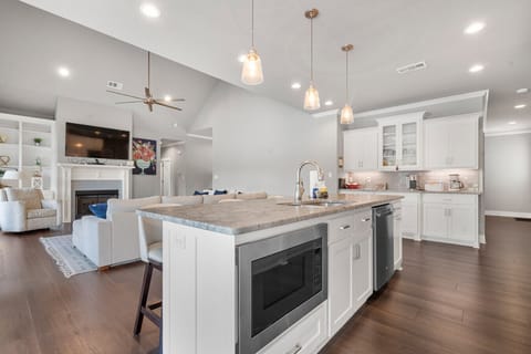 Modern kitchen with a large island, perfect for cooking and entertaining