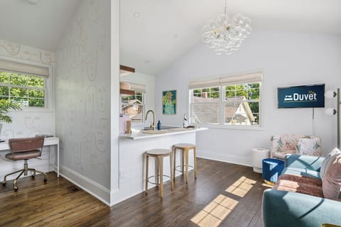 Open Concept Living/Kitchen with Island Seating