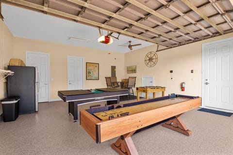 Recreation area with ping pong and shuffleboard!