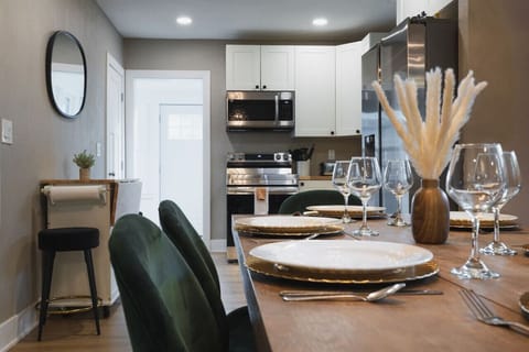 A beautifully set dining table, ready for memorable meals with family and friends