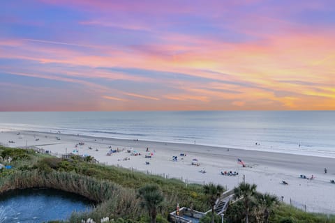 Beautiful sunrise each morning from our ocean front balcony!