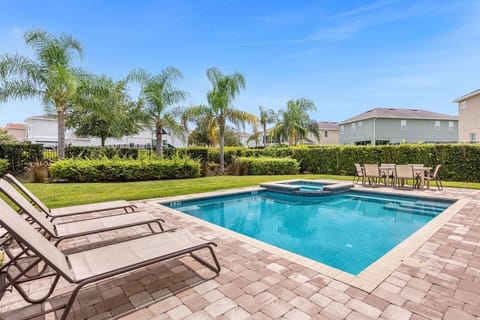 Relax and unwind in your private pool and spa, complete with comfortable outdoor furniture – the perfect setting for a refreshing escape or an evening under the stars.