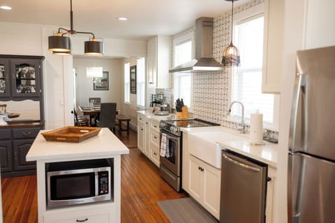 The kitchen is stocked with all you need! 