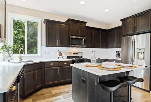 Stainless steel appliances.