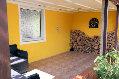 Your terrace with darts and smokers lounge