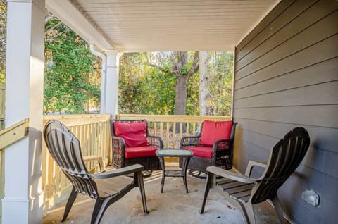 The inviting front porch is the perfect place to relax and enjoy the outdoors.