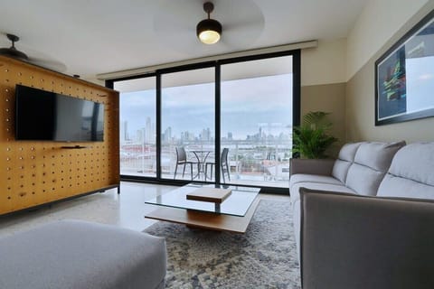 Bright modern living room