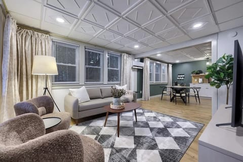 Living room with a Smart TV