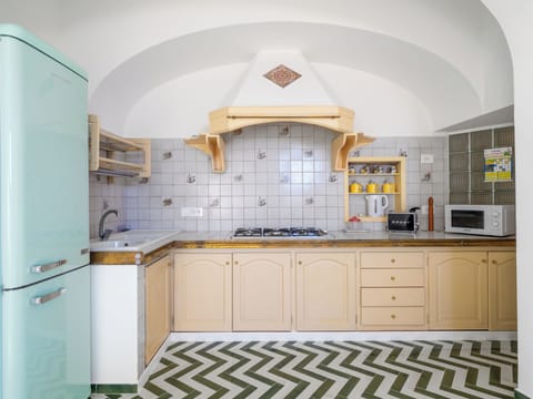 Panoramic House | Private kitchen | Full-size fridge, microwave, stovetop, espresso maker