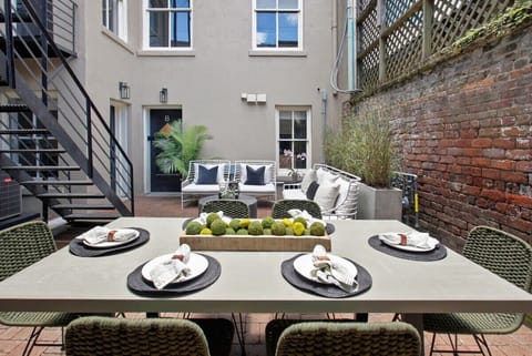Courtyard | Shared Outdoor Courtyard with Dining Table | Ground Floor
