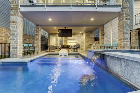 Heated pool and spa