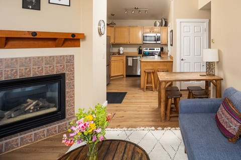 Warm & Welcoming Living Room with Gas Fireplace