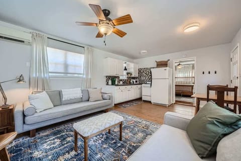 Kick back in a cozy living room with plenty of seating for everyone.