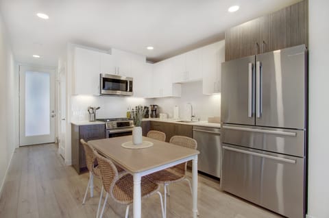 Kitchen with dining for four.