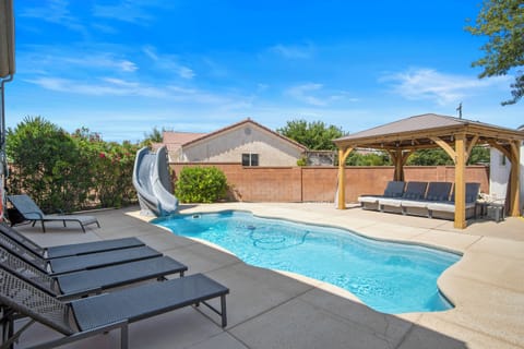 Pool area with Cabana
