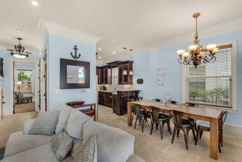 Living room to kitchen view