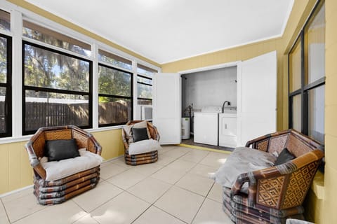 Comfortable enclosed patio