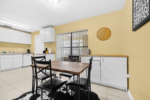 Dining area for your home cooked meals