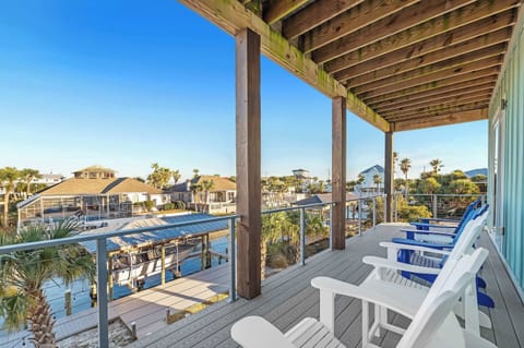Canal views from the bedroom balcony!