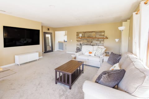 Hangout area with comfortable couches