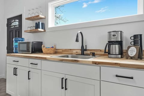 Kitchenette with coffee maker