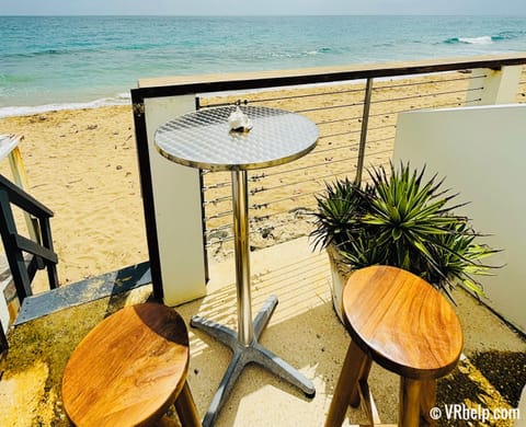 Your private beachside lounge, located about 50 feet from your unit's entry.