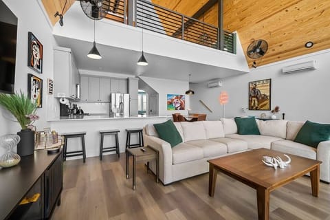 Living room and kitchen