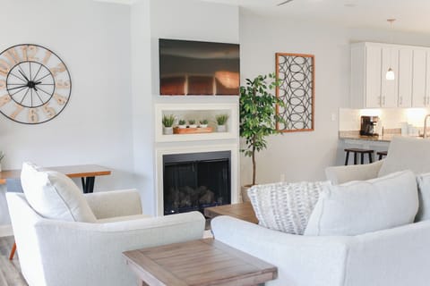 Cozy living room with lots of natural light