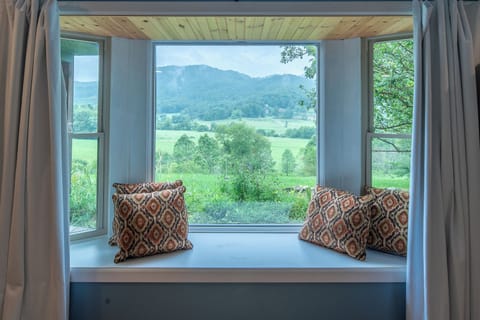 Valle View & Long Range Mountains from Bay Window in front Bedroom.
