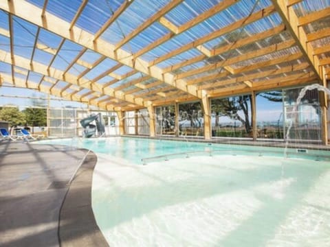 Indoor pool, open 9:00 AM to 8:00 PM, sun loungers